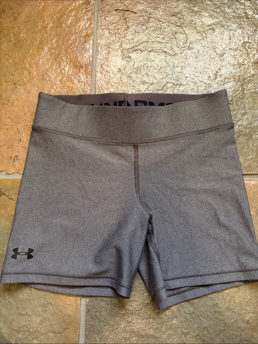 Under Armour Women's Charcoal Gray Athletic Shorts